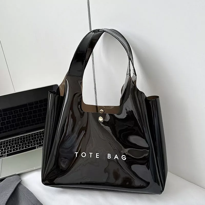 Modische transparente PVC-Einkaufstasche
