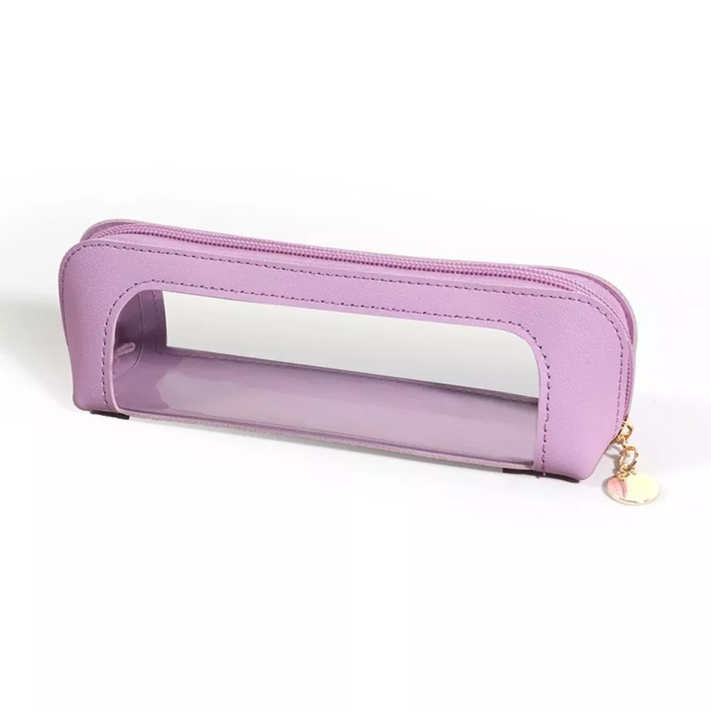 Glatte PVC-Beuteltasche mit Reißverschluss